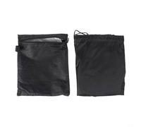 Qualoramall 420D Oxford BBQ Grill Cover 69x46x33cm Impermeable Protección a prueba de polvo con correas ajustables para parrillas Weber 7110 Q1000 Negro