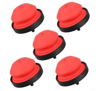 Qualoramall 5 unids para botones de bombilla de imprimación para Hyundai HYM530SPR HYM510SP HYM460SPE HYM430SP cortacésped piezas de repuesto bomba de combustible plástico rojo negro
