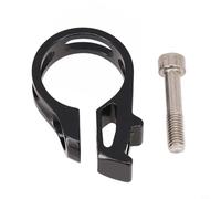 Qualoramall Aleación de aluminio Bicicleta Shifter Trigger Bar Abrazadera para SRAM XX X9 X0 X01 22mm Apertura de instalación Negro (Abrazader Perno)
