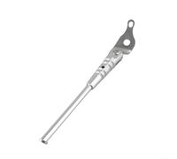 Qualoramall Aleación de aluminio de una sola pierna Kickstand para Brompton Bicicleta plegable Ajustable CNC Mecanizado Ligero Soporte de estacionamiento de bicicletas 210mm Negro (plata)