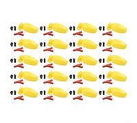 Qualoramall Bebedero automático para codornices y palomas, cuenco amarillo con suministro continuo, piezas extraíbles para una fácil limpieza, accesorio de comedero de aviario al aire libre, 4,5 x 9