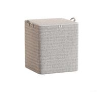 Qualoramall Bolsa de almacenamiento de edredón de algodón de gran capacidad, organizador de tela no tejida con cremallera y asas para ropa, mantas, ropa de cama, almacenamiento de temporada, color