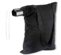 Qualoramall Bolsa de repuesto para soplador de hojas 5140125-95 para BV2900 BV3100, colector de desechos de mezcla de algodón con cierre de cremallera inferior, incluye bridas para cables, compatible