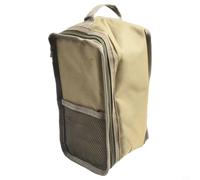 Qualoramall Bolsa de transporte para linterna de gas de poliéster 600D verde con asa y bolsillo de malla para camping, queroseno, lámpara de caballo, estuche de almacenamiento de 5 L, 15 x 13 x 27 cm