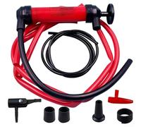 Qualoramall Bomba extractora de aceite automática con manguera de PVC resistente al aceite de 2 m para coche, camión, motocicleta y otros vehículos, construcción ABS para transferencia de diésel y