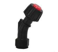Qualoramall Boquilla de pulverización de un solo agujero para pulverizador a presión, accesorio eficiente de riego de jardín y protección de plantas, punta ergonómica de plástico negro para riego al