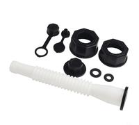 Qualoramall Boquilla de repuesto para latas y kit de ventilación para latas de plástico con tapa de estilo antiguo, boquilla de vertido reforzada flexible compatible con Midwest y Scepte