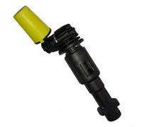 Qualoramall Boquilla giratoria de alta presión para rociador de agua, varita de patrón de pulverización ajustable para lavado de coches, terraza, patio, entrada, limpieza de ventanas, potente