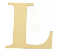 Qualoramall Calcomanías de pared acrílicas doradas con 26 letras del alfabeto inglés, calcomanía mural de arte 3D para dormitorio, fiesta, hogar, oficina, decoración de vinilo reflectante A-Z (10 cm