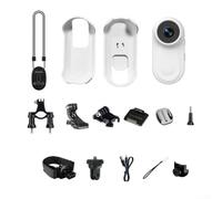 Qualoramall Cámara de acción 1080P 120° Gran Angular Mini cámara corporal portátil de bolsillo Vlogging Cam portátil manos libres cámaras deportivas con soporte magnético para ciclismo, viajes