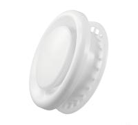 Qualoramall Campana de ventilación de techo redonda blanca de 100 mm, 150 mm, volumen de aire ajustable, difusor de ventilación de plástico para baño, cocina, ventilador de escape HVAC (150)