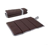 Qualoramall Cojín plegable para asiento al aire libre, tapete de viaje a prueba de humedad, almohadilla de picnic portátil, tela Oxford ligera con capa recubierta de plata de algodón perla para