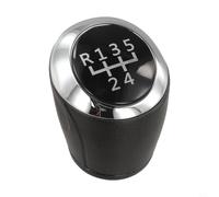 Qualoramall Cubierta de cuero para pomo de palanca de cambios para Chevrolet Aveo T300 1.4L 1.6L 2011-2015 ABS y material de cuero negro ajuste corto o largo diseño de cabeza (5R corto 1.6L)