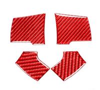 Qualoramall Cubierta de panel de volante de fibra de carbono roja para Ford F150 FX4 2004 2005 2006 2007 2008 accesorios de decoración interior