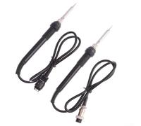 Qualoramall Estación de soldador eléctrico 936 con 5 agujeros y asas de cabezal de soldadura de 5 pines para modelos 852D+ 853D 878AD 898D 936B 937D 50W 24V herramientas de repuesto de calentamiento