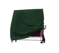 Qualoramall Funda de tenis de mesa al aire libre 210D Oxford tela impermeable a prueba de polvo funda protectora para mesas de ping pong, verde y gris, 165 x 70 x 185 cm (verde)