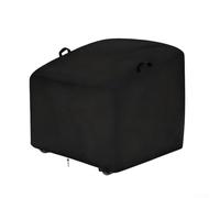 Qualoramall Funda Oxford 210D para mecedora de huevo de patio, impermeable, protector de muebles de exterior, fundas para sillas mecedoras con banda elástica, fundas negras resistentes para sillas de