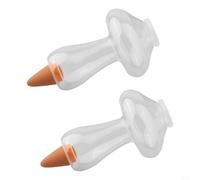 Qualoramall Globos de hongos de riego automático de 300 ml para plantas de interior y exterior, terracota con espigas, 2 unidades