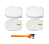 Qualoramall Juego de 2 filtros de fieltro y espuma para aspiradoras inalámbricas Sharks IZ300 IZ320 UK, filtros de repuesto lavables con cepillos de limpieza, accesorios esenciales de mantenimiento