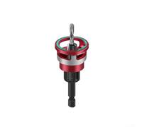 Qualoramall Juego de 5 brocas avellanadas de cuatro cuchillas de profundidad ajustable, herramientas de carpintería de acero al carbono con límite de parada táctil y vástago hexagonal, compatible con