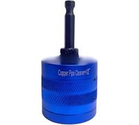 Qualoramall Juego de cepillos de limpieza de tuberías de cobre para fontanería y HVAC, tamaños de 1/2 pulgadas 3/4 en 1 con cerdas reemplazables para drenajes, líneas de gas y rejillas de ventilación