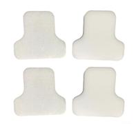 Qualoramall Juego de filtros de espuma y fieltro compatible con aspiradora cilíndrica sin bolsa CZ500UKT/CZ2001/CZ500EUT/CV100UKT/CZ351, material de esponja blanca, reemplazo doméstico