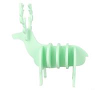 Qualoramall Juego de posavasos de silicona de alce, resistentes al calor, antideslizantes, de 6 mm de grosor, aislados, hasta 230 °C, protección de mesa, seguro, sin olor, con forma de animal (es