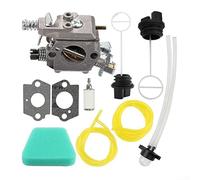Qualoramall Kit de carburador 545081885 con líneas de tapa de combustible de filtro de aire para motosierra Poulan 1950 1975 2050 2055 2075 2150 2375 2550 Wild Thing Reemplaza C1U-W8 WT-891