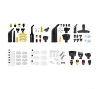 Qualoramall Kit de cepillo limpiador y paño de cubierta para Karcher SC1 SC2 SC3 SC4 SC5 con cerdas de nailon para cocina, baño, azulejos, accesorios de limpieza (E)
