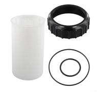 Qualoramall Kit de cesta de filtro de repuesto y collar roscado para bombas de piscina Steinbach SPS25 SPS50 SPS75 SPS100, tamiz de succión de prefiltro con juntas tóricas, componentes de inserción de