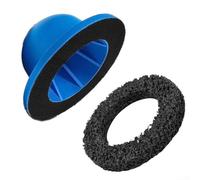 Qualoramall Kit de limpieza de cubo de rueda, amoladora de cubo de rueda, cubos de ruedas de coche, cepillo de limpieza, ruedas de molienda/limpieza de superficies de rotor pulido (1 juego)