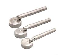 Qualoramall Kit de punzón de ajuste de remache de doble tapa con perforadora de acero y base para manualidades de cuero, compatible con aperturas de 6 mm, 8 mm, 10 mm, herramientas manuales para