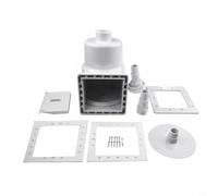 Qualoramall Kit de sistema de repuesto para skimmer de piscina sobre el suelo para piscinas Hayward SP1091LX Dyna-Skim, cuerpo de skimmer con junta de cubierta de vertedero de cesta y accesorios para