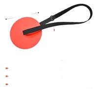 Qualoramall Objetivo de entrenamiento de fútbol ajustable colgante con correa para práctica de portería de fútbol, equipo portátil de plástico PE para patio, jardín para ejercicios individuales y