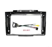 Qualoramall Panel de marco ABS negro montado en marco para Great Wall H3 H5 Car GPS Navigation Screen Decor Cover (cableado 13 a 17)