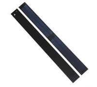 Qualoramall Panel solar flexible de silicio amorfo 0,6 W 6 V para luces pequeñas, señales de tráfico e iluminación exterior, 37,5 x 3,5 cm, película fina enrollable ETFE azul oscuro