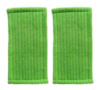 Qualoramall Paquete de 2 almohadillas reutilizables de microfibra para modelos Swiffer en húmedo y seco, 30 x 14,5 cm, poliéster verde, accesorios de limpieza de suelos lavables (2 unidades)