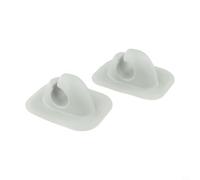 Qualoramall Paquete de 2 clips inflables para remo de barco, soporte de paleta para canoa, balsa, soportes de montaje de plástico negro y gris para asegurar paletas en el lado del casco (gris)