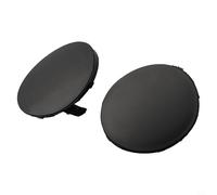 Qualoramall Paquete de 2 cubiertas de gancho de remolque para parachoques delantero, sin imprimar, plástico negro para Toyota Corolla 2007 2008 2009 2010 ascenso de cuerpo ancho izquierdo derecho