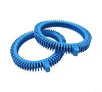 Qualoramall Paquete de 2 piezas de limpiador de ruedas de presión de 7.6 pulgadas, repuesto de goma azul para neumáticos delanteros y traseros compatibles con sistema de limpieza de piscina modelo