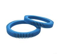 Qualoramall Paquete de 2 piezas de limpiador de ruedas de presión de 7.6 pulgadas, repuesto de goma azul para neumáticos delanteros y traseros compatibles con sistema de limpieza de piscina modelo