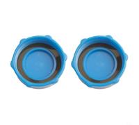 Qualoramall Paquete de 2 tapas de válvula de drenaje para piscinas Coleman de repuesto, cubierta de plástico azul compatible con P01006 P01010 P6D1158, no para pared de acero o spa