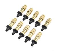 Qualoramall Paquete de 30 boquillas de manguera atomizadoras de cobre para jardinería, techo, refrigeración de césped e invernadero, accesorio de púas de 4,7 mm