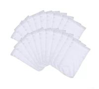 Qualoramall Paquete de 50 calcetines de filtro de red para piscina, protectores de repuesto para cestas de filtración de piscina, malla de poliéster blanco, atrapador de escombros, calcetines