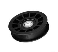 Qualoramall Polea tensora plana AUC11241 para X520 X534 X540 X590 Z625 Guía de correa de cubierta de tractor cortacésped reemplaza AM138081 AM134499 AM136441 3.976 pulgadas de diámetro acero negro