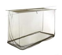 Qualoramall Red de malla verde para tienda de campaña para viajes al aire libre, pesca, senderismo, mochilero, picnic, con 6 anillos colgantes, refugio de flujo de aire de alta densidad, 200 x 90 x