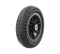 Qualoramall Scooter eléctrico de 8 pulgadas, neumático sólido de 200 x 50 pulgadas, rueda entera con cubo de plástico, rueda de repuesto no neumática de goma negra para scooters de movilidad al aire