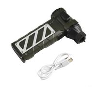 Qualoramall Soplador de vacío de mano para vehículo de 110000 rpm, motor sin escobillas, turbo con cuerpo de metal ABS para detalles interiores del automóvil, teclado y limpieza del hogar, (verde)