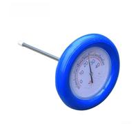 Qualoramall Termómetro flotante para piscina, medidor de temperatura del agua, termómetro de spa y sauna, medidor de temperatura del agua de cabeza grande con pantalla de fácil lectura para piscinas
