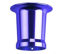 Qualoramall Trompeta de admisión de aleación de aluminio CNC para carburador de motocicleta PWK PE VM 21/24/26 mm, ajuste negro/plateado/dorado/rojo/azul (azul)